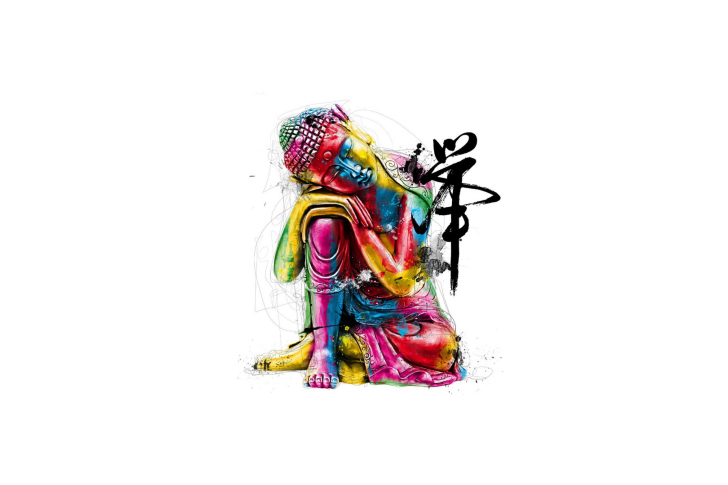 Colorful Buddha wallpaper