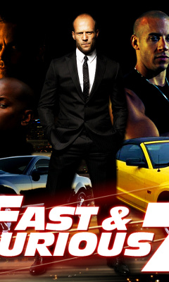 Das Fast and Furious 7 Movie Wallpaper 240x400