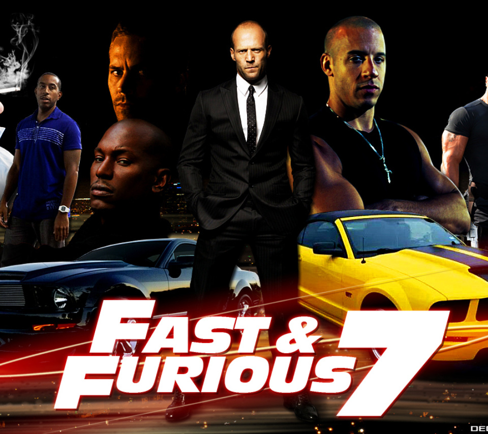 Das Fast and Furious 7 Movie Wallpaper 960x854