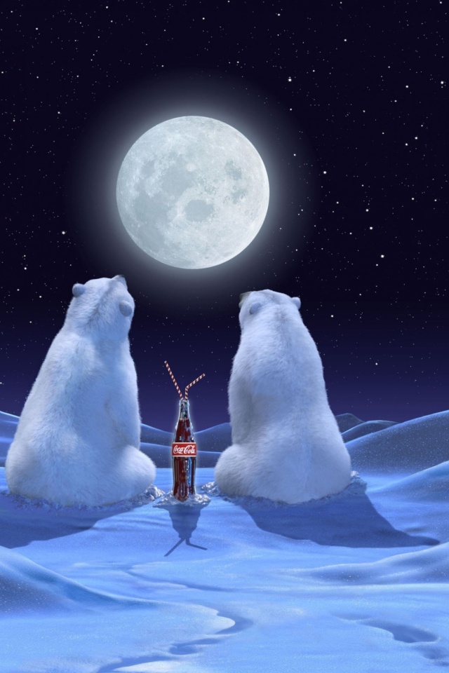 Polar Bears And Coca Cola screenshot #1 640x960