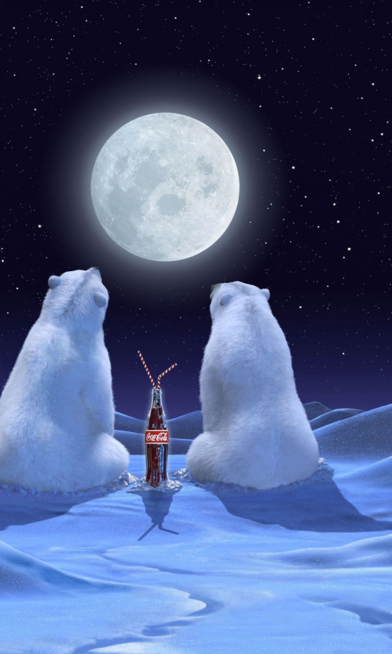 Polar Bears And Coca Cola screenshot #1 768x1280