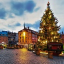 Обои Riga Christmas Market 128x128