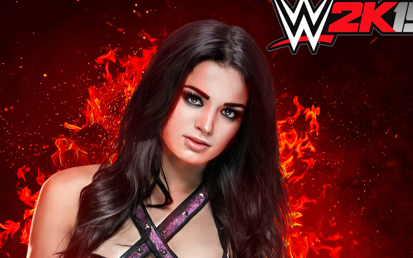Screenshot №1 pro téma WWE 2K15 Paige 1440x900