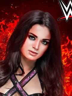Screenshot №1 pro téma WWE 2K15 Paige 240x320