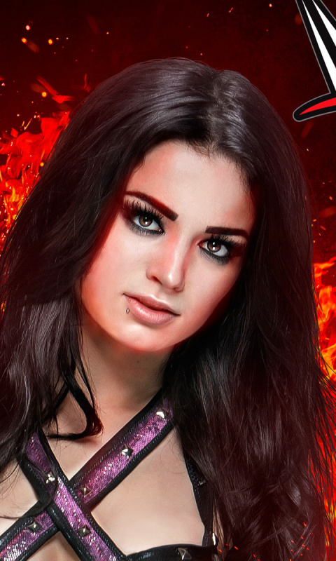 Sfondi WWE 2K15 Paige 480x800