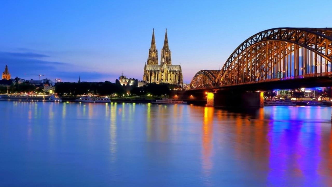 Fondo de pantalla Cologne Cathedral HDR 1280x720