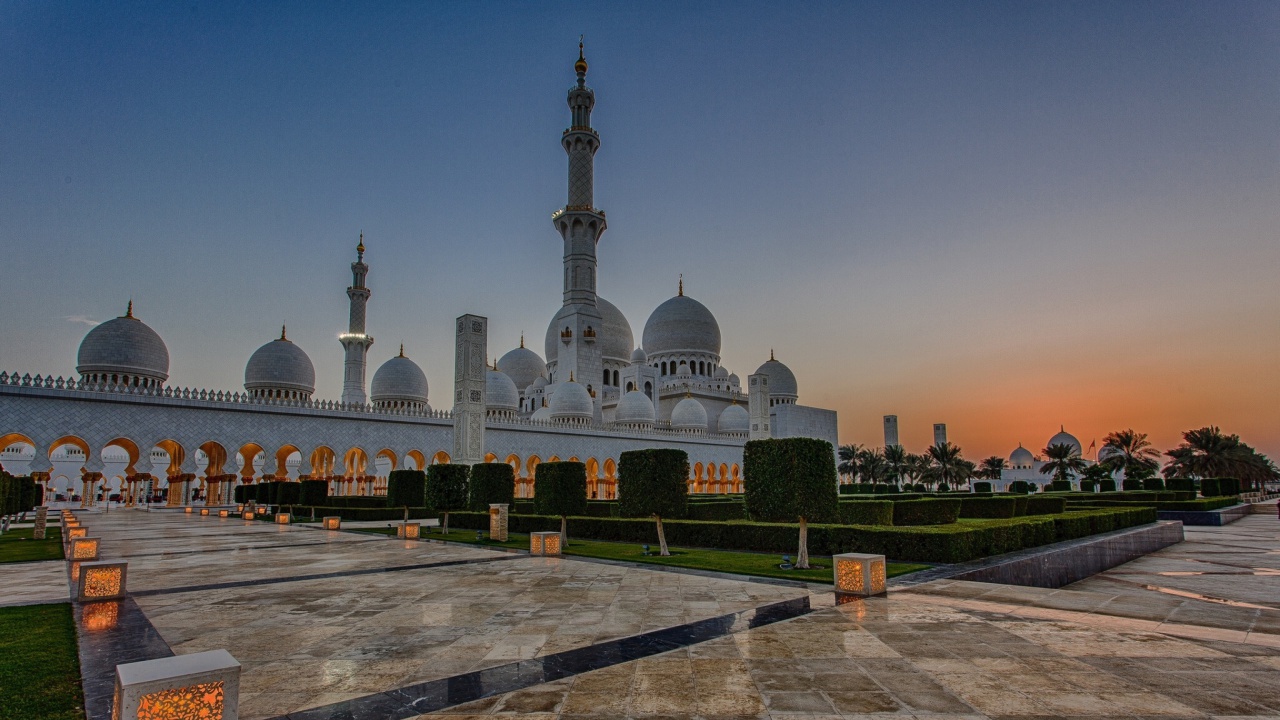 Sfondi Sheikh Zayed Grand Mosque in Abu Dhabi 1280x720