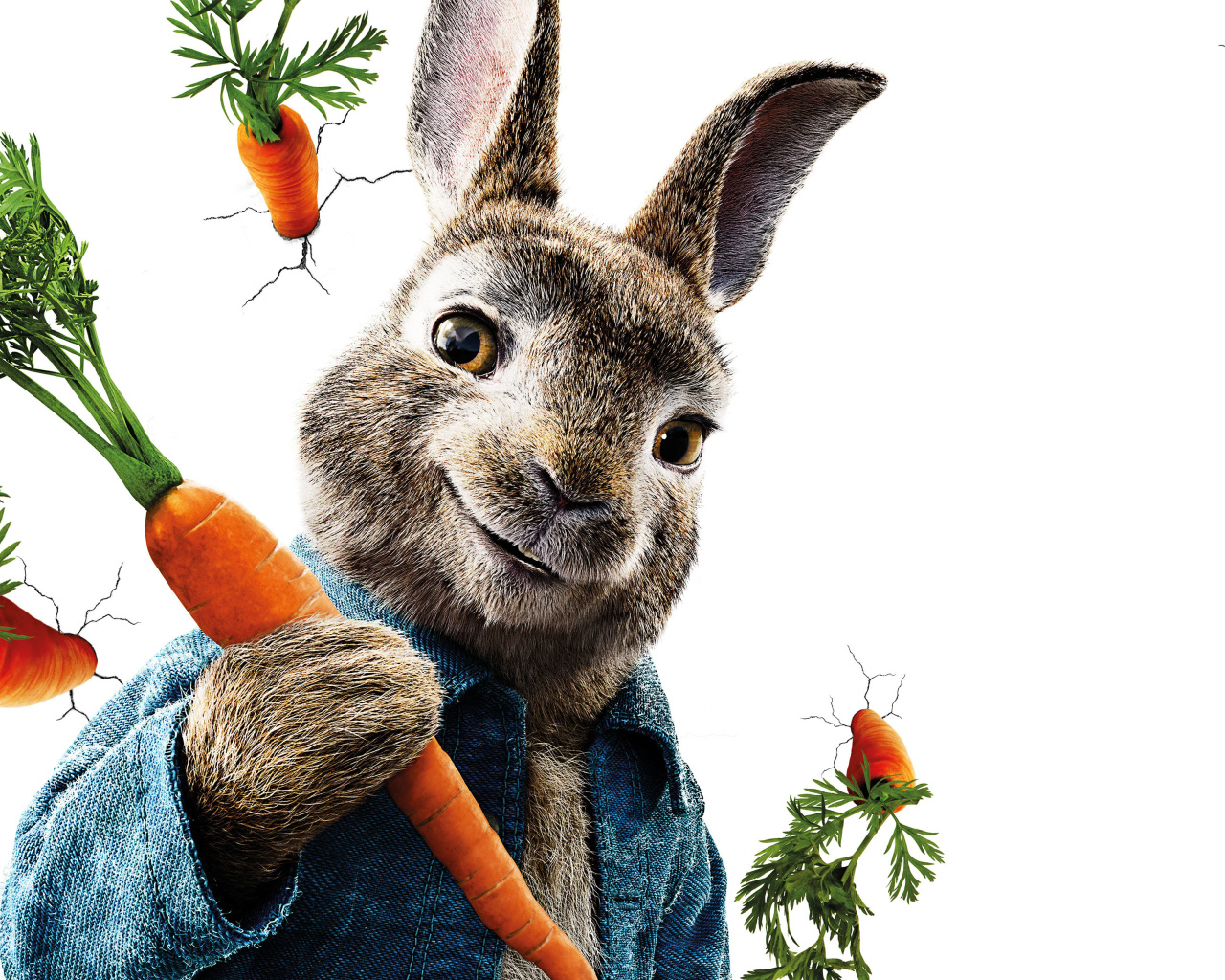 Fondo de pantalla Peter Rabbit 2018 1280x1024
