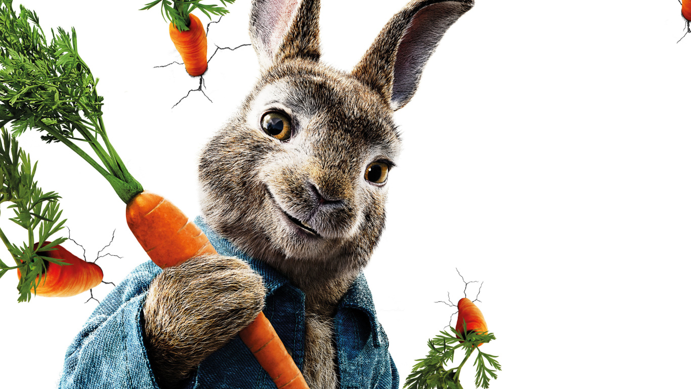 Das Peter Rabbit 2018 Wallpaper 1366x768