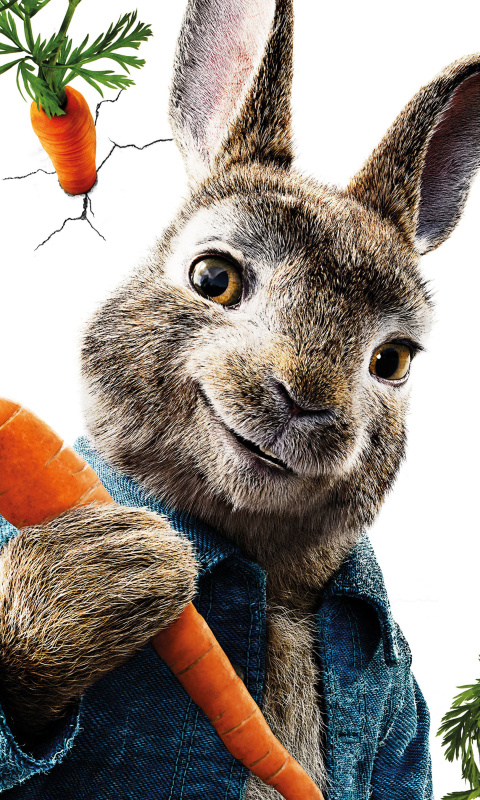 Обои Peter Rabbit 2018 480x800