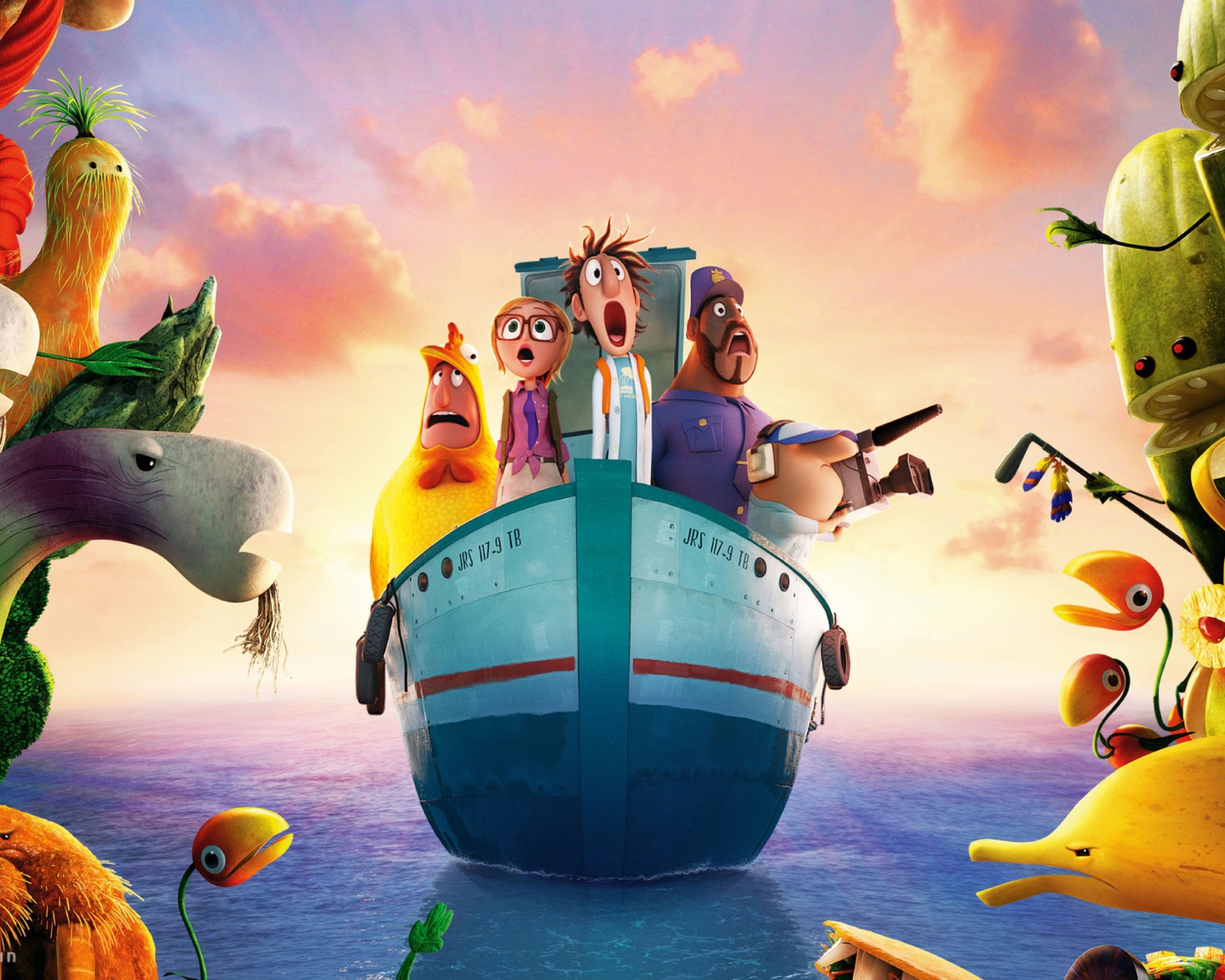Screenshot №1 pro téma Cloudy With Chance Of Meatballs 2 2013 1600x1280