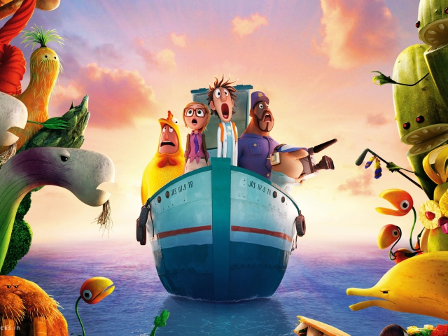 Das Cloudy With Chance Of Meatballs 2 2013 Wallpaper 640x480