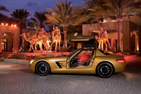 Screenshot №1 pro téma Mercedes-Benz SLS AMG 480x320