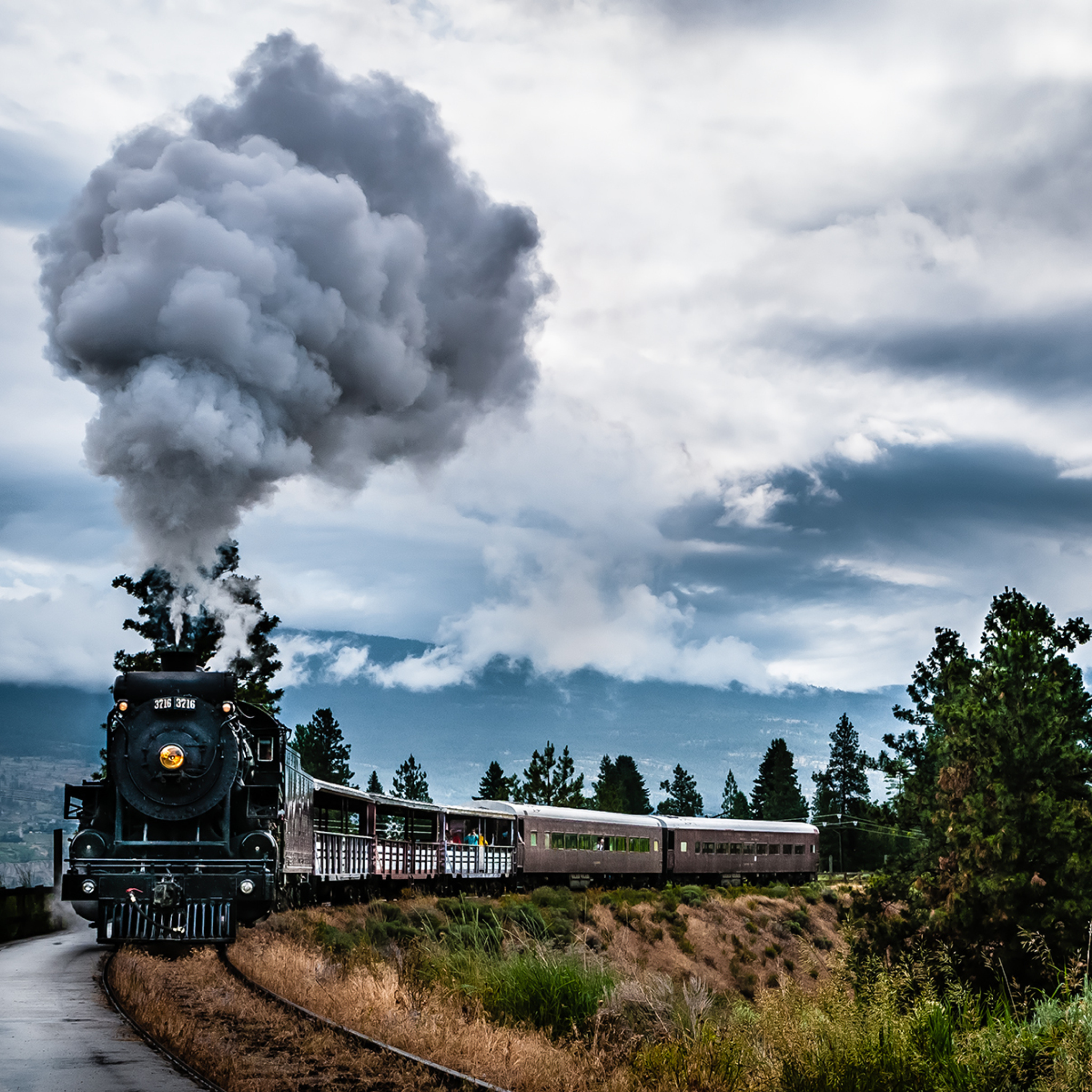 Das Steam Train Wallpaper 2048x2048