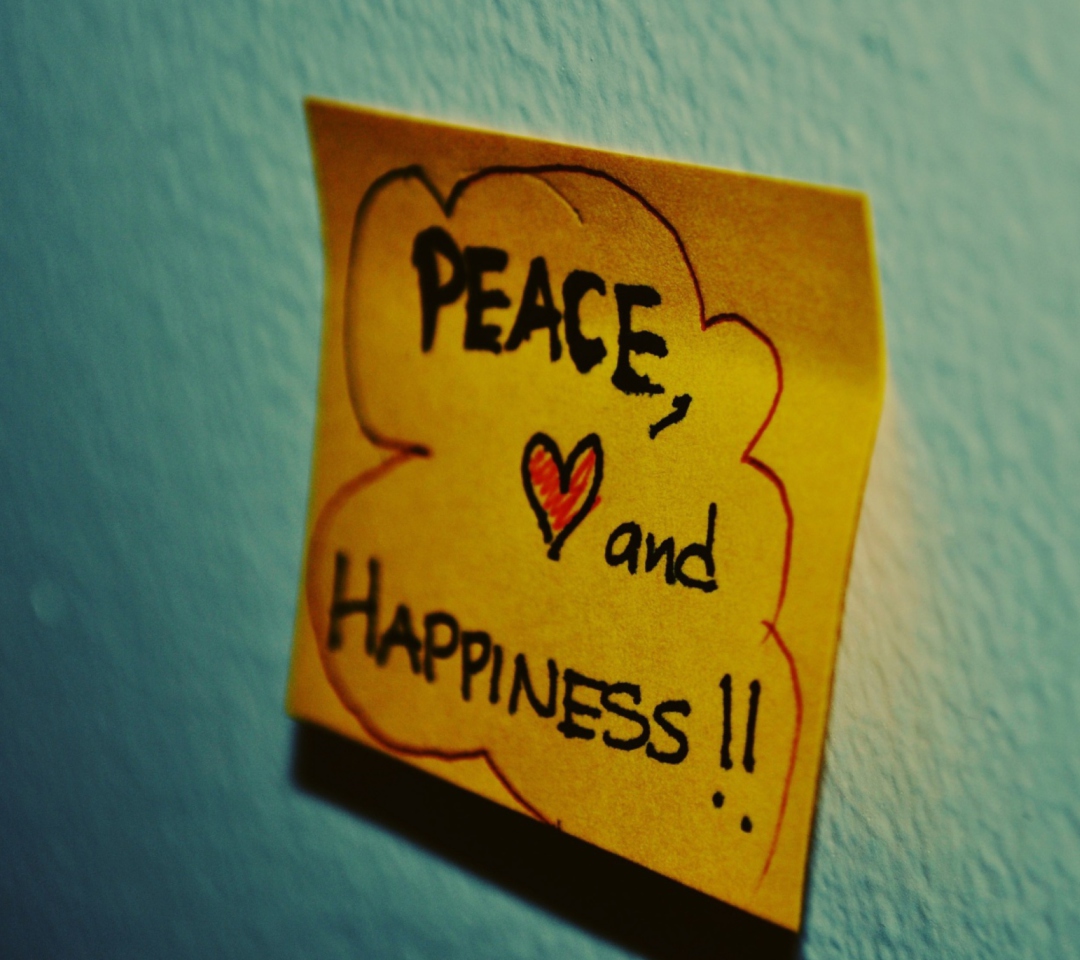 Screenshot №1 pro téma Peace Love And Happiness 1080x960