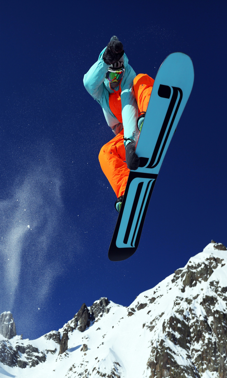 Das Utah Snowboard Wallpaper 768x1280