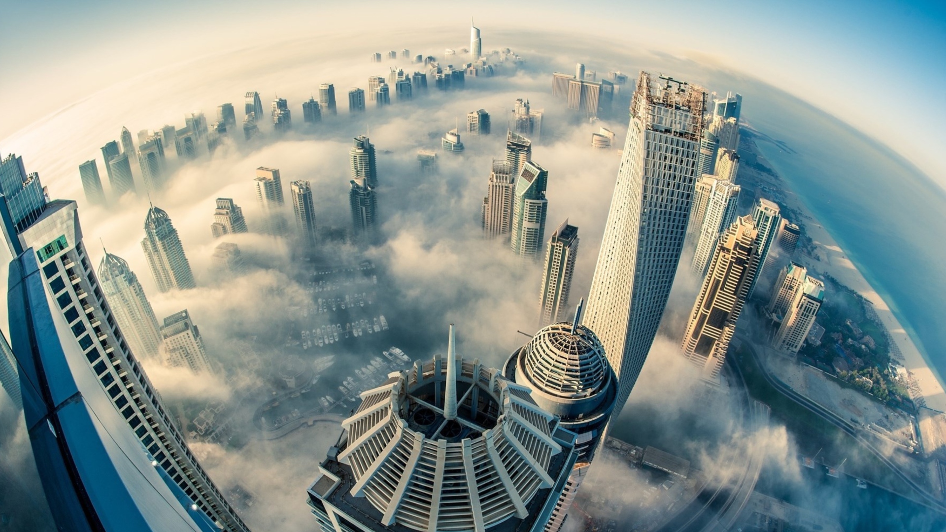 Screenshot №1 pro téma UAE Dubai Clouds 1920x1080