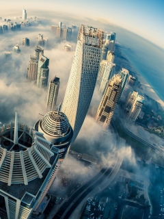 Screenshot №1 pro téma UAE Dubai Clouds 240x320