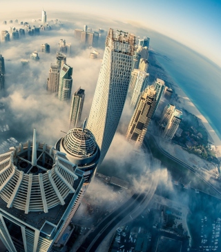 Kostenloses UAE Dubai Clouds Wallpaper für Nokia X2-02
