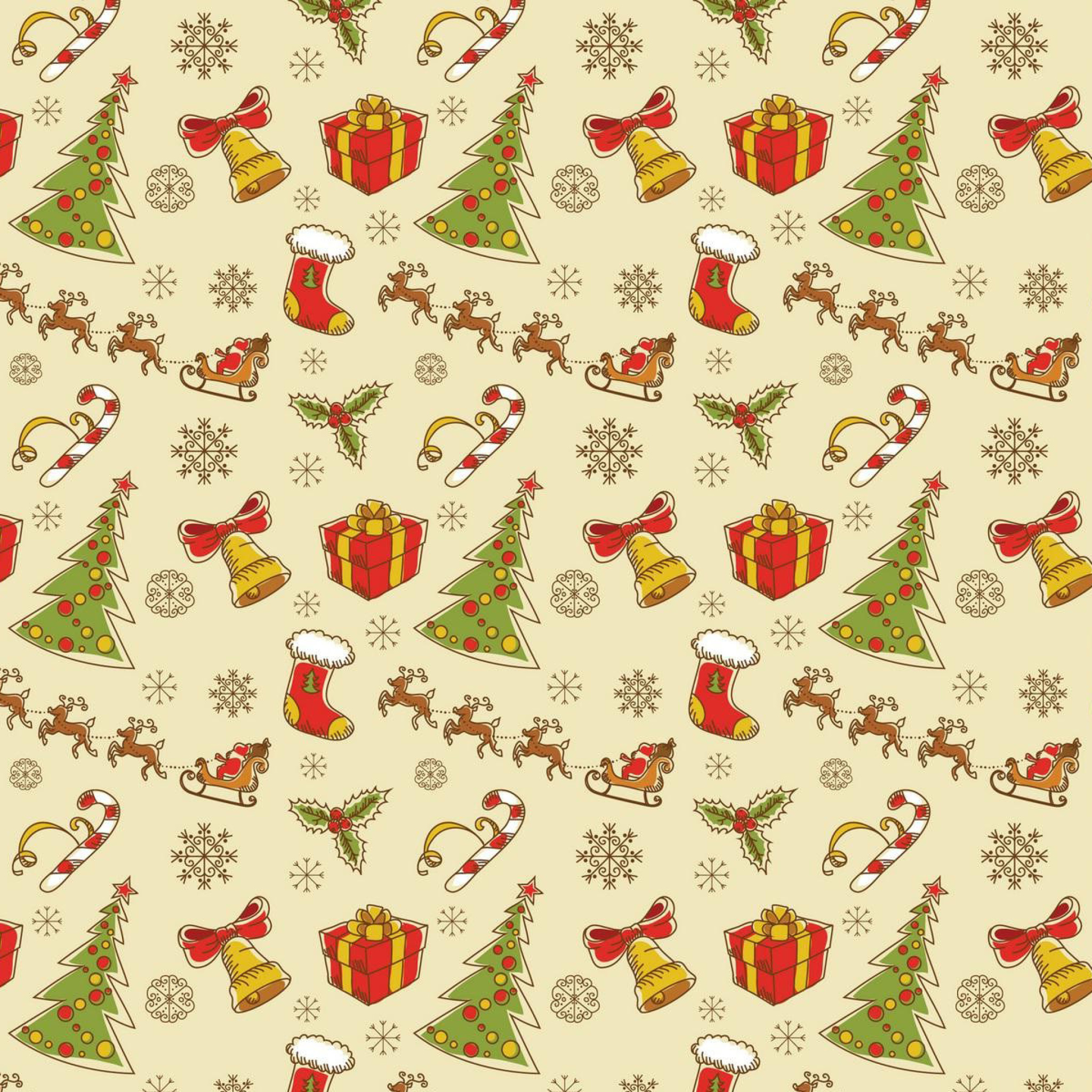 Sfondi Christmas Gift Boxes Decorations 2048x2048