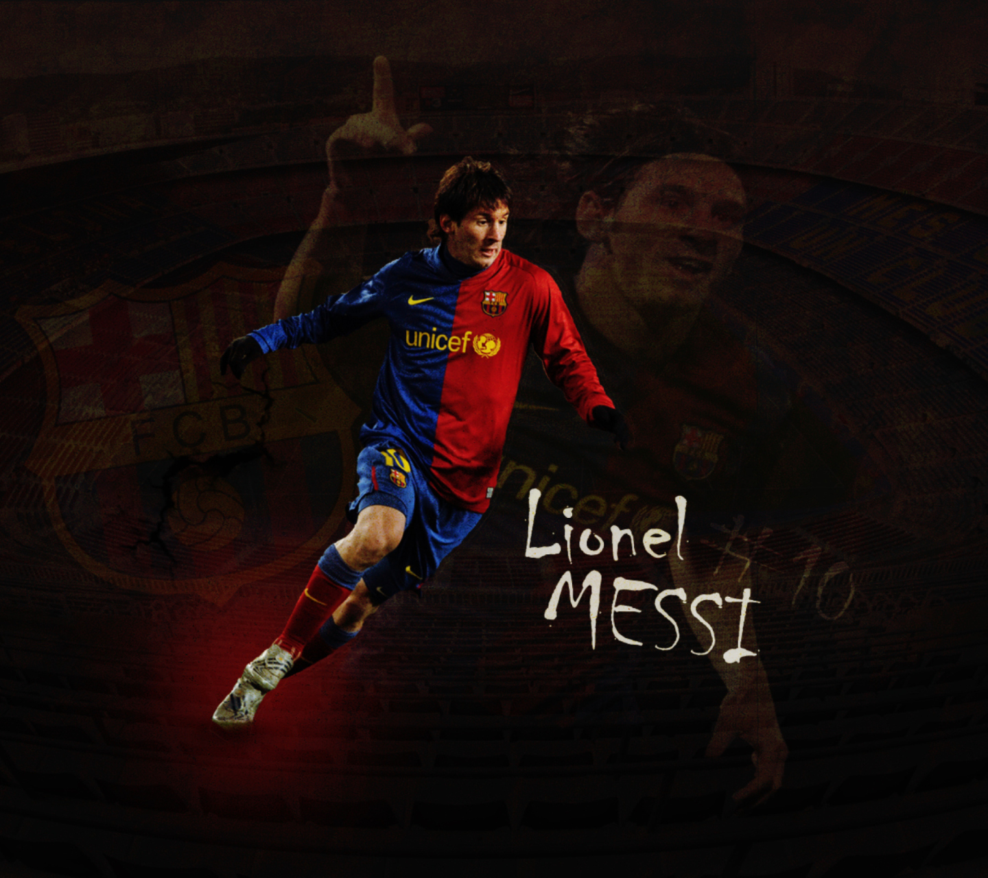 Fondo de pantalla Lionel Messi 1440x1280