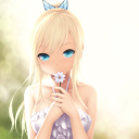 Screenshot №1 pro téma Anime Blonde With Daisy 128x128