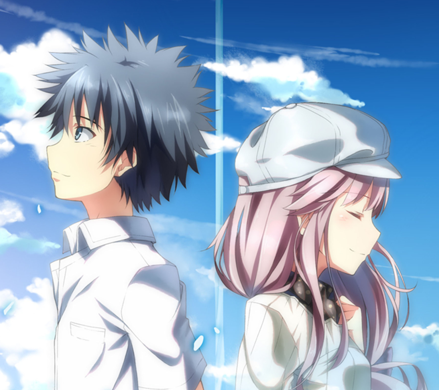 Screenshot №1 pro téma Kamijou Touma and Arisa 1440x1280