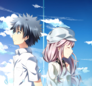 Kostenloses Kamijou Touma and Arisa Wallpaper für iPad mini 2