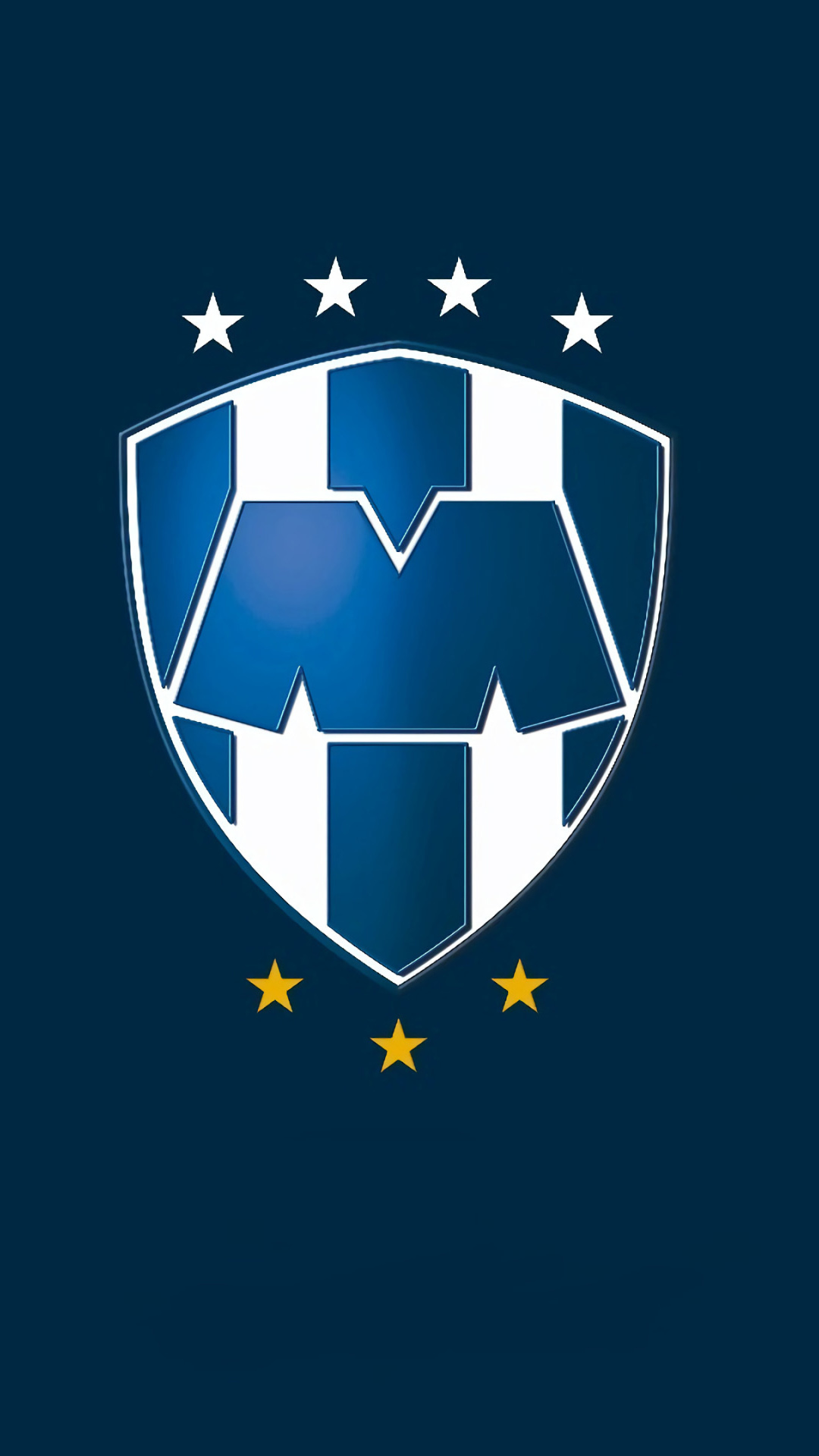 Fondo de pantalla Ecudo de rayados Club de Futbol Monterrey 1080x1920