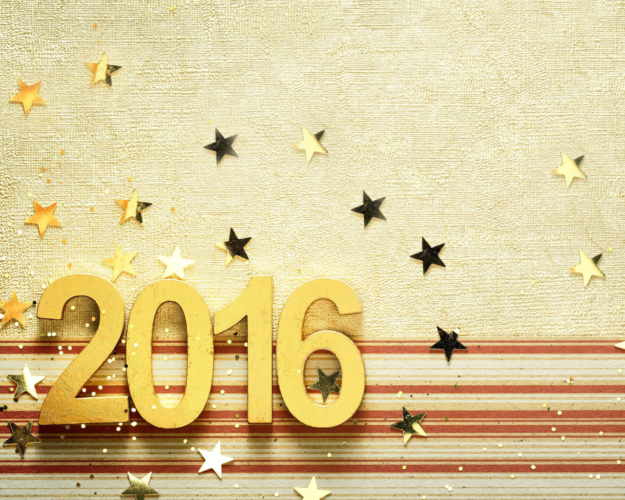 Обои 2016 New year Congratulations 1280x1024
