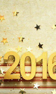 Das 2016 New year Congratulations Wallpaper 240x400