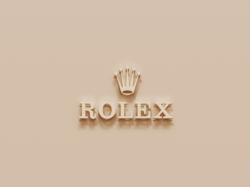 Sfondi Rolex Golden Logo 1024x768