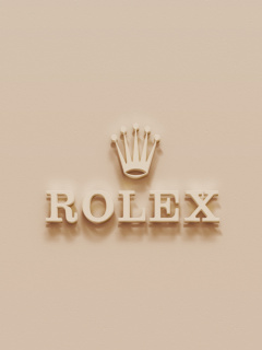 Обои Rolex Golden Logo 240x320