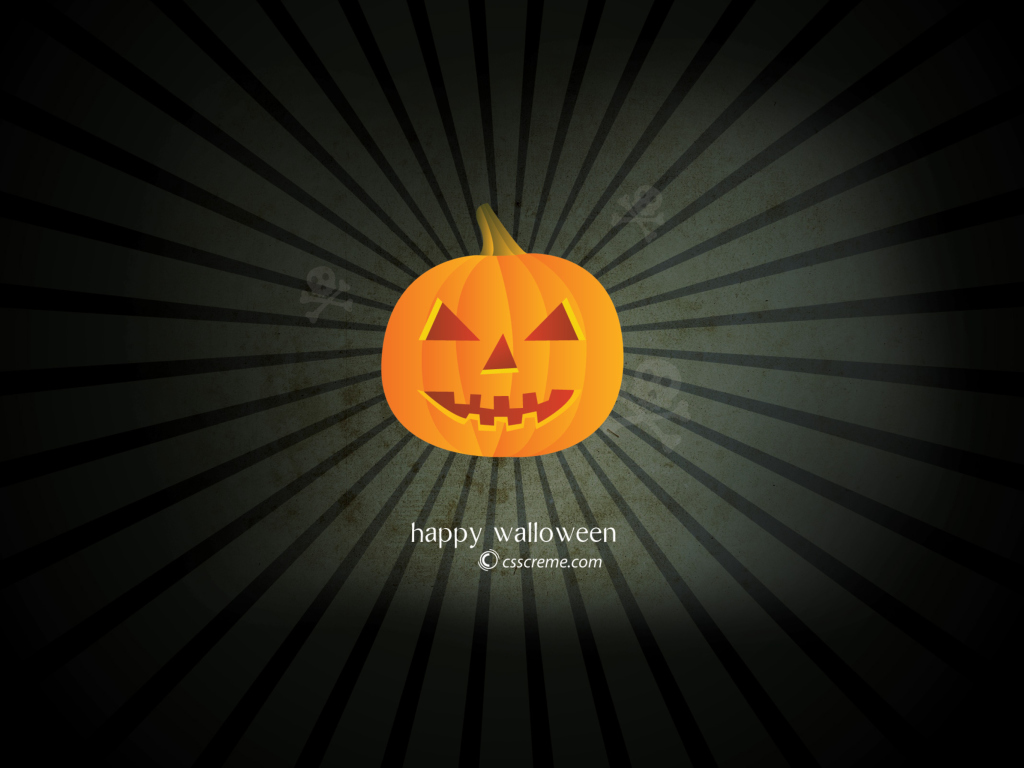 Das Halloween Pumpkin Wallpaper 1024x768