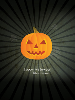 Das Halloween Pumpkin Wallpaper 240x320
