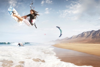 Kitesurf Girl - Obrázkek zdarma pro HTC Desire 310
