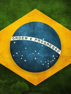 Screenshot №1 pro téma Brazilian Flag 240x320