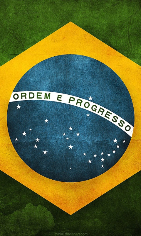 Screenshot №1 pro téma Brazilian Flag 480x800