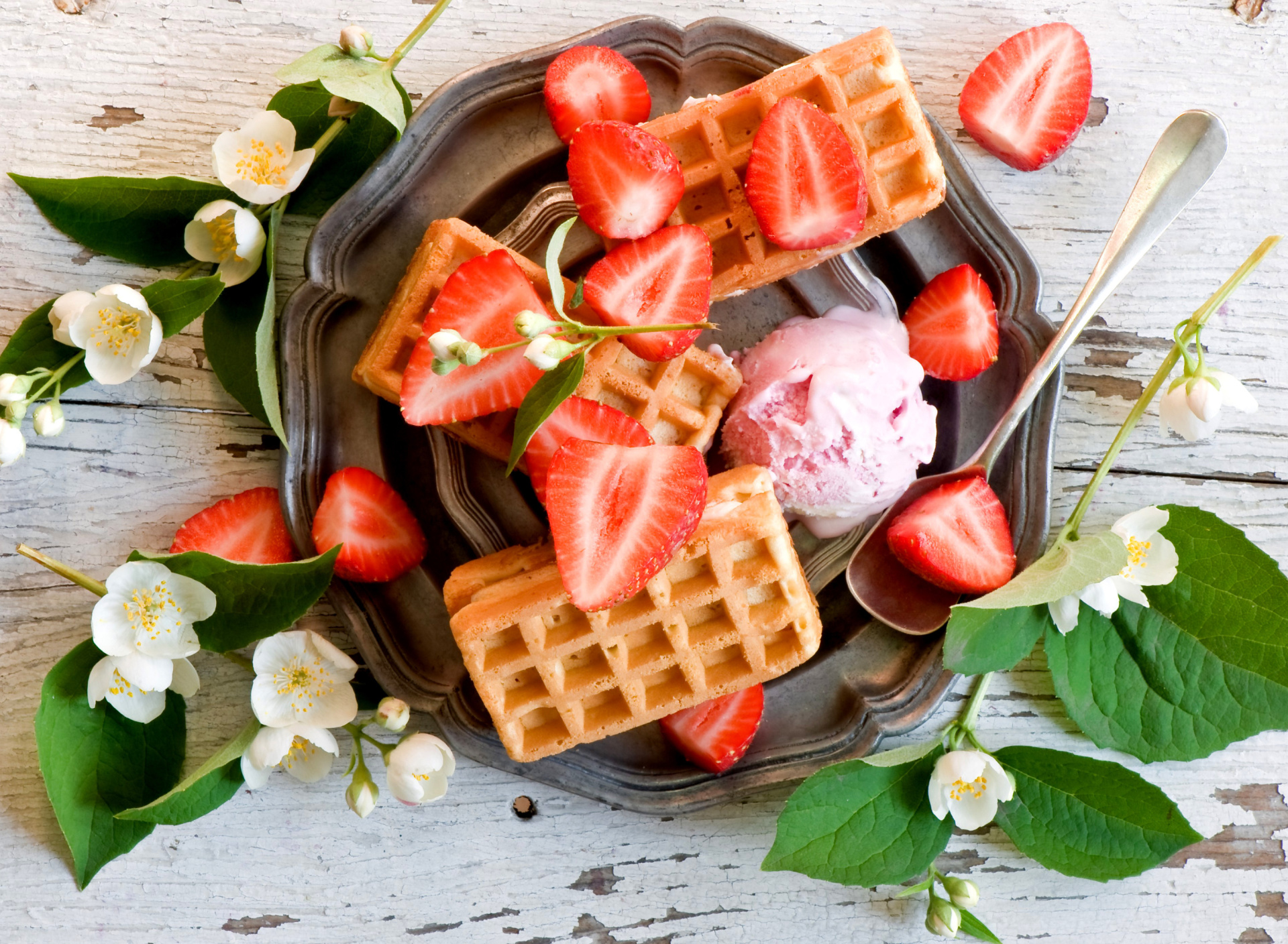 Das True Belgian Waffles Wallpaper 1920x1408