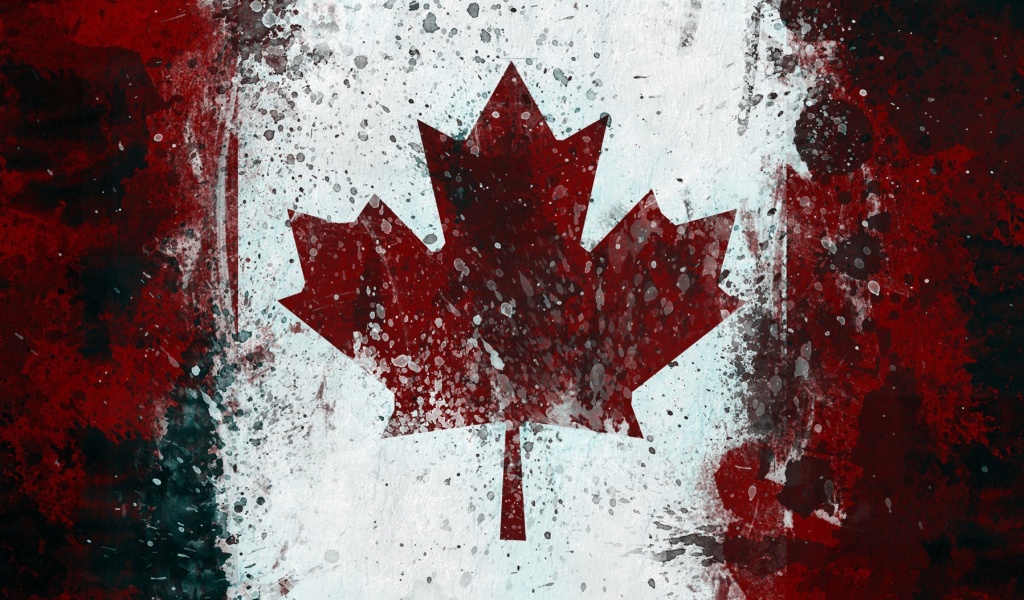 Fondo de pantalla Canada Flag 1024x600