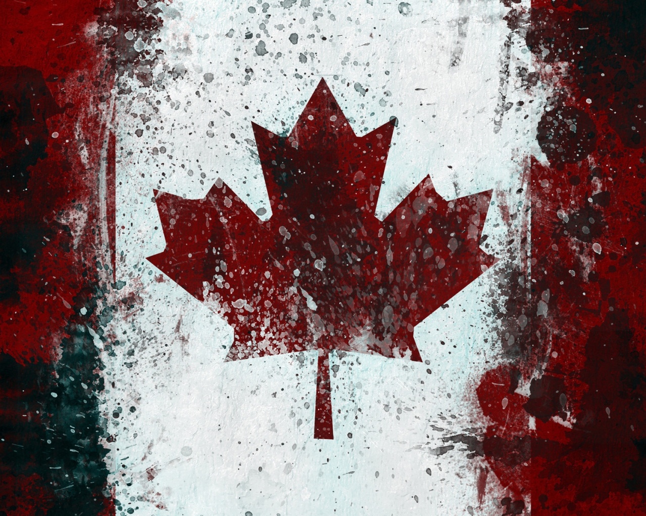Das Canada Flag Wallpaper 1280x1024