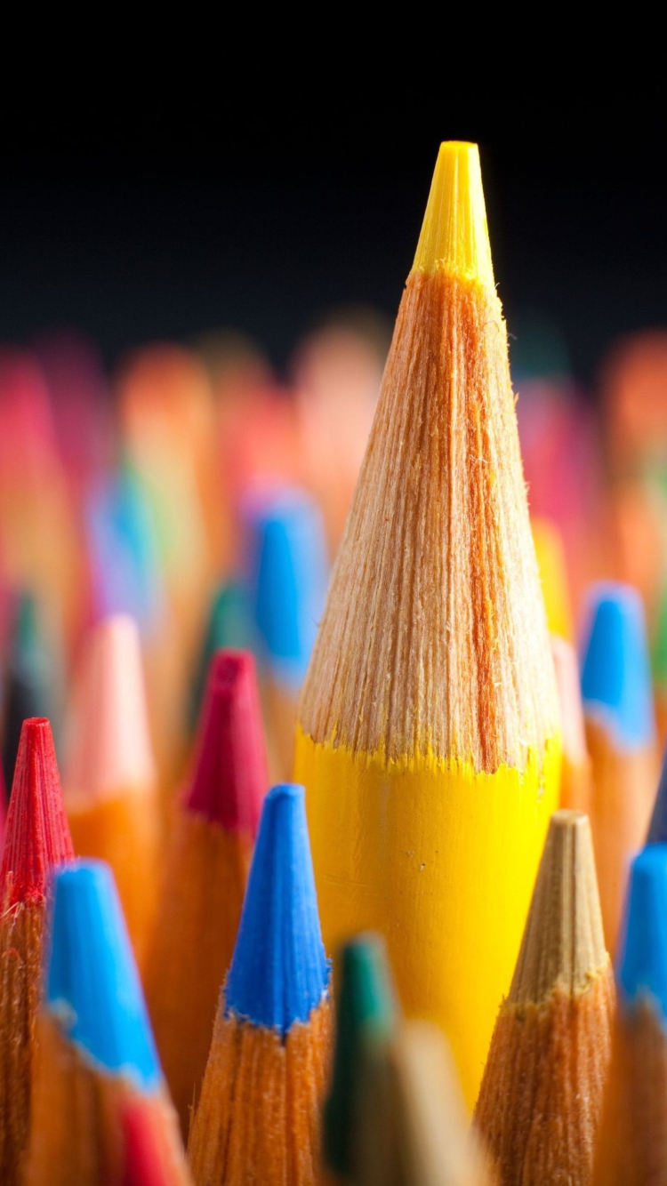 Обои Colorful Pencils 750x1334