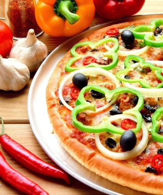 Tasty Hot Pizza - Obrázkek zdarma pro 128x160