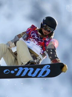 Screenshot №1 pro téma Kaitlyn Farrington American Snowboarder 240x320