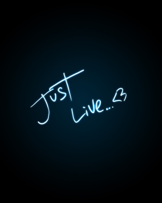 Just Live - Obrázkek zdarma pro 480x800