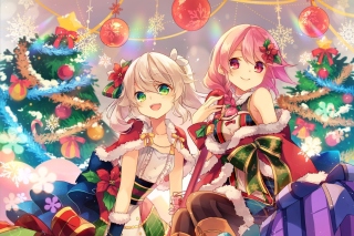 Anime Christmas Background for Android, iPhone and iPad
