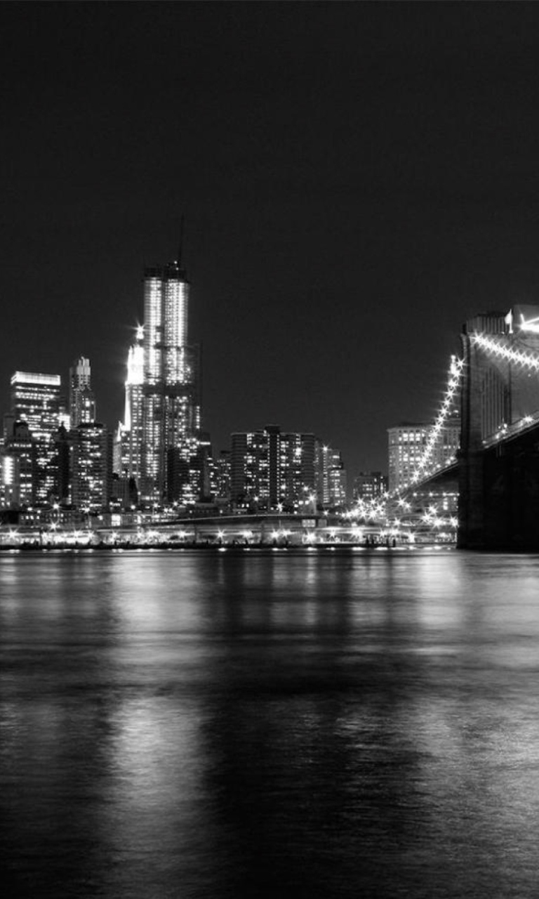 Das New York City Lights Wallpaper 768x1280