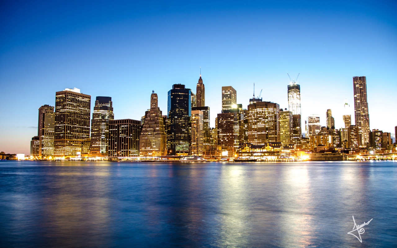 Das Manhattan Skyline Wallpaper 1280x800