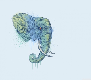Elephan Head - Obrázkek zdarma pro iPad
