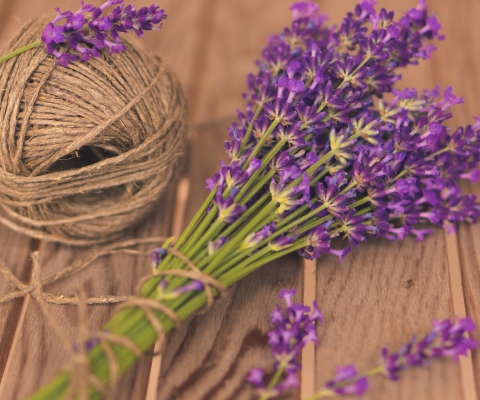 Screenshot №1 pro téma French Lavender Bouquet 480x400